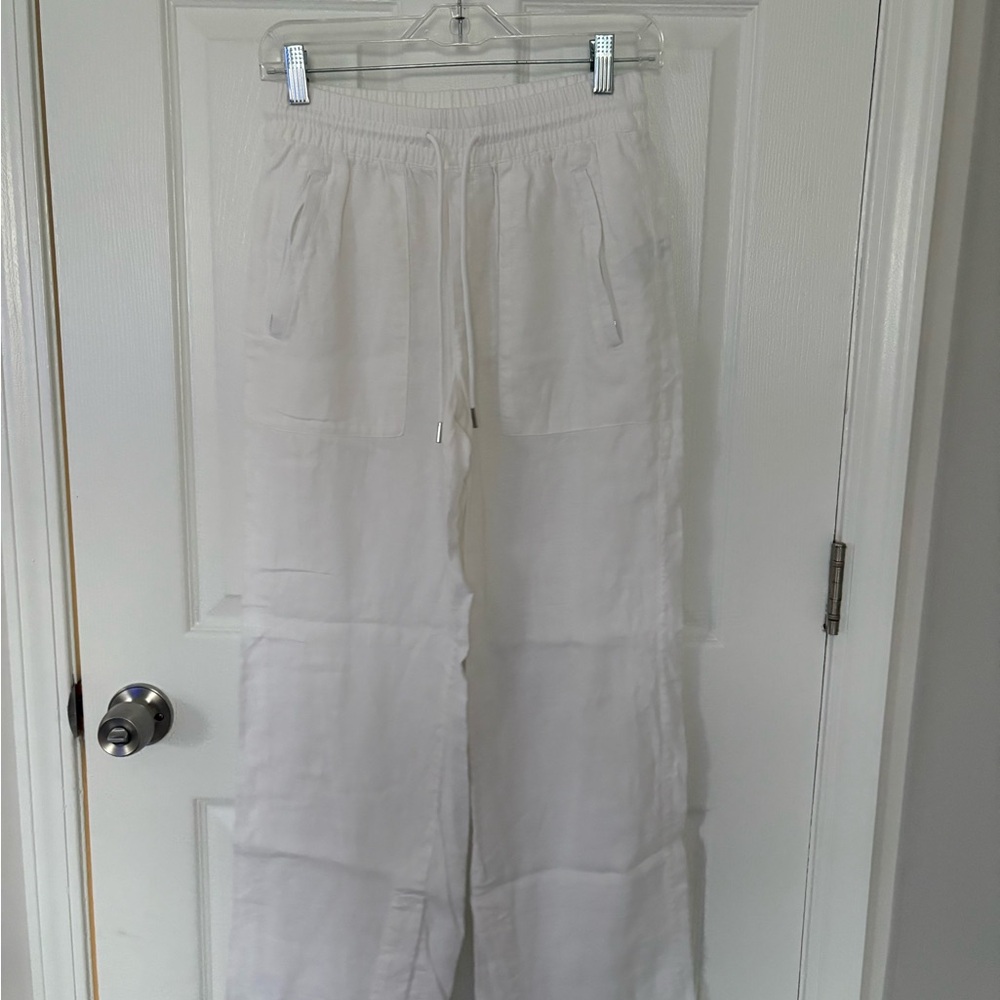 Athleta Retreat Linen High-Rise Wide Leg Pant